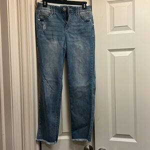 Democracy frayed denim jeans